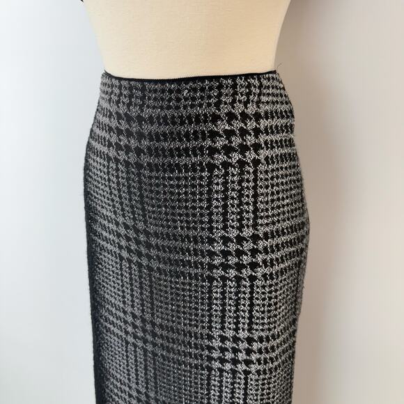 Lafayette 148 Houndstooth Matching Set 2 Piece Boucle Gradient Top and Skirt 6 - Picture 7 of 14